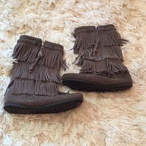 Kids Fringe boots